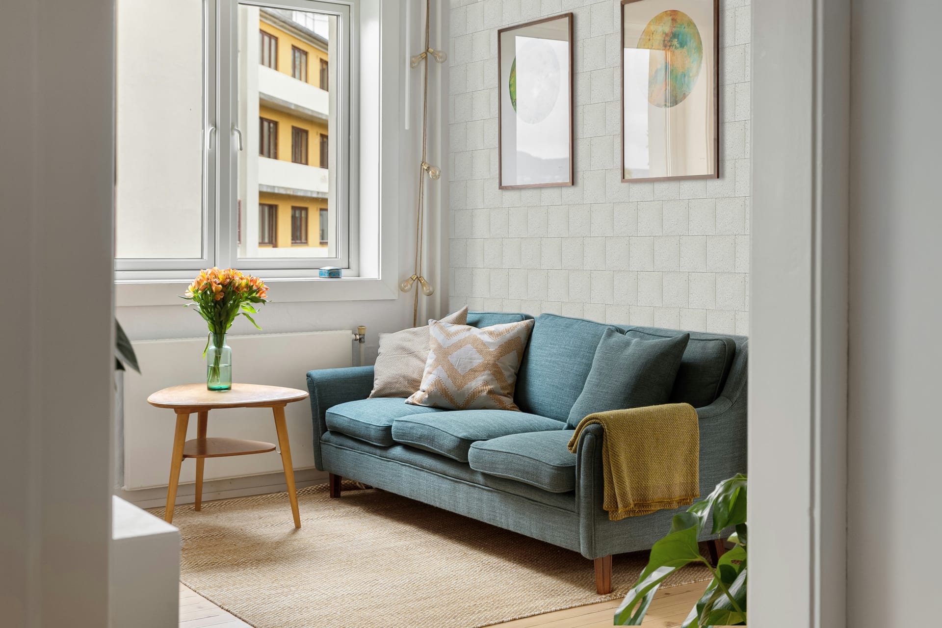 Modern residential living interior